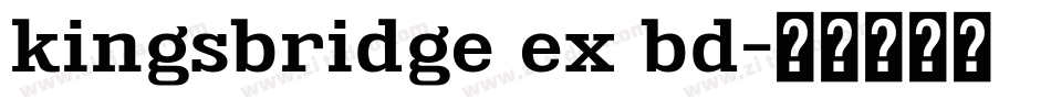 kingsbridge ex bd字体转换